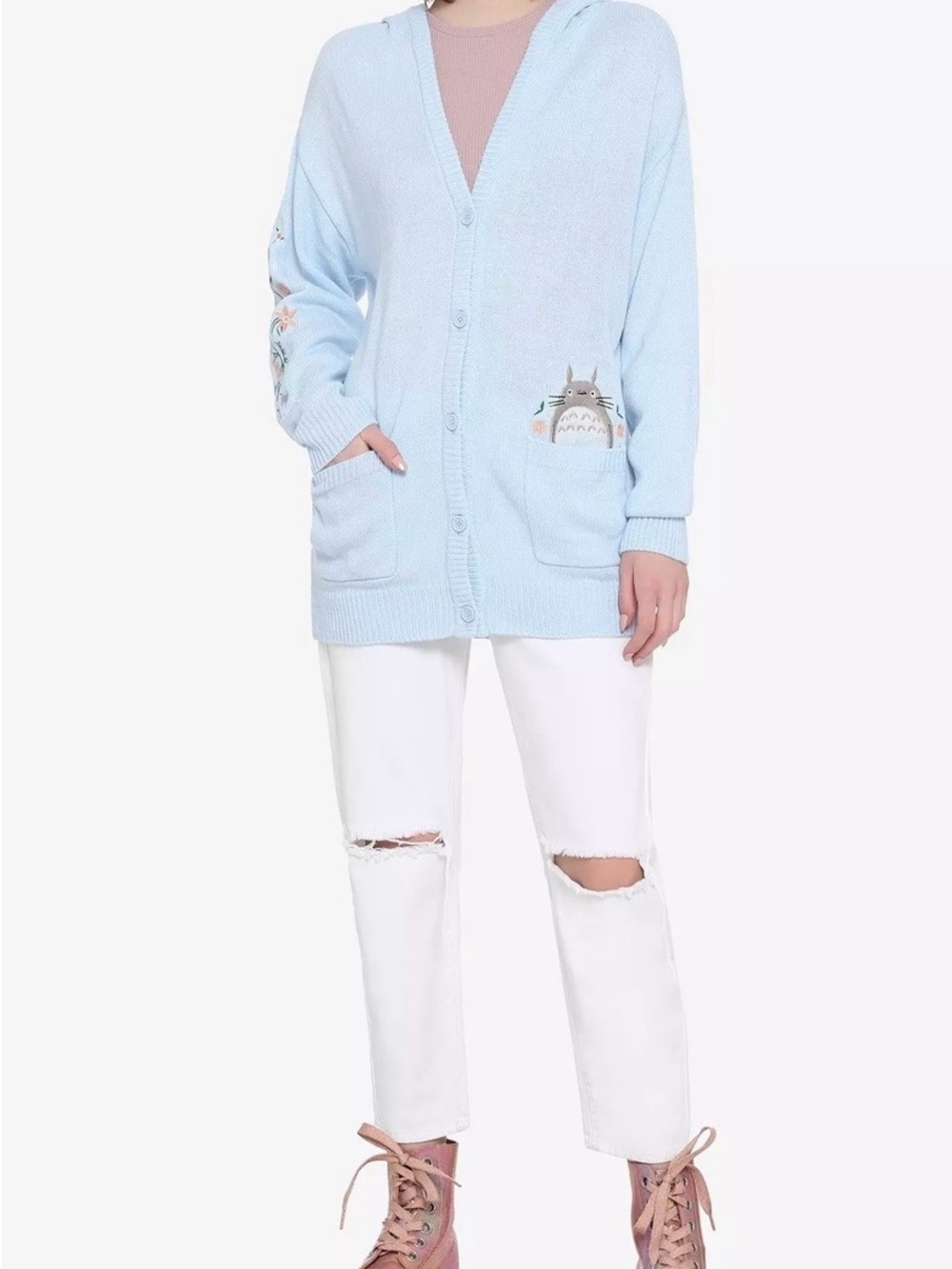 Her Universe Studio Ghibli My Neighbor Totoro | Embroidered Hooded Cardigan | 1X